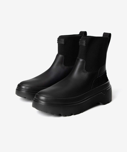 HUNTER（ハンター）の「HUNTER EXPLORER CHELSEA FLATFORM BOOT ハンター エクスプローラー チェルシー レインブーツ（レインシューズ・レディース・ブラック・5/6/4）」の13枚目の写真