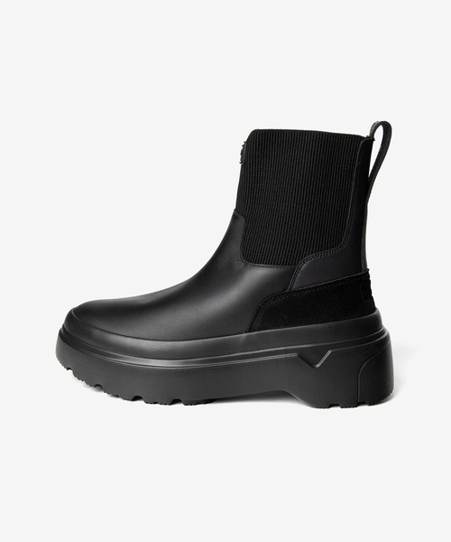 HUNTER（ハンター）の「HUNTER EXPLORER CHELSEA FLATFORM BOOT ハンター エクスプローラー チェルシー レインブーツ（レインシューズ・レディース・ブラック・5/6/4）」の14枚目の写真