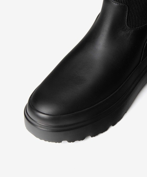 HUNTER（ハンター）の「HUNTER EXPLORER CHELSEA FLATFORM BOOT ハンター エクスプローラー チェルシー レインブーツ（レインシューズ・レディース・ブラック・5/6/4）」の3枚目の写真