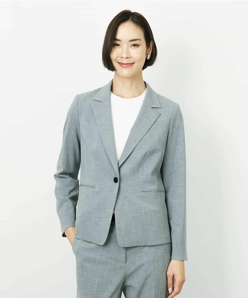 MICHEL KLEIN（ミッシェル・クラン）の「[アンサンブル対応]コンパクトニットプルオーバー（ニット/セーター・レディース・ライラック/ホワイト/ネイビー・38）」の15枚目の写真