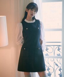 ROLAROLA（ロラロラ）の「TWEED SLEEVELESS ONEPIECE BLACK（ワンピース）」