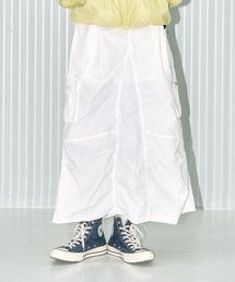 BROWNBREATH（ブラウンブレス）の「W TAG PUCKERING NYLON SKIRTS - IVORY（スカート）」