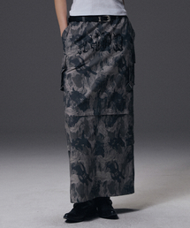 NOT4NERD（ノットフォーナード）の「W Ripstop Cargo Long Skirt - Camo Grey（スカート）」