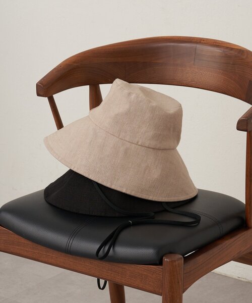 GALLARDAGALANTE（ガリャルダガランテ）の「ワイドブリムハット（ハット・レディース・ベージュ/ブラック・FREE）」の5枚目の写真