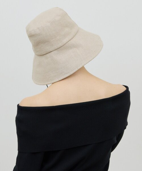 GALLARDAGALANTE（ガリャルダガランテ）の「ワイドブリムハット（ハット・レディース・ベージュ/ブラック・FREE）」の8枚目の写真