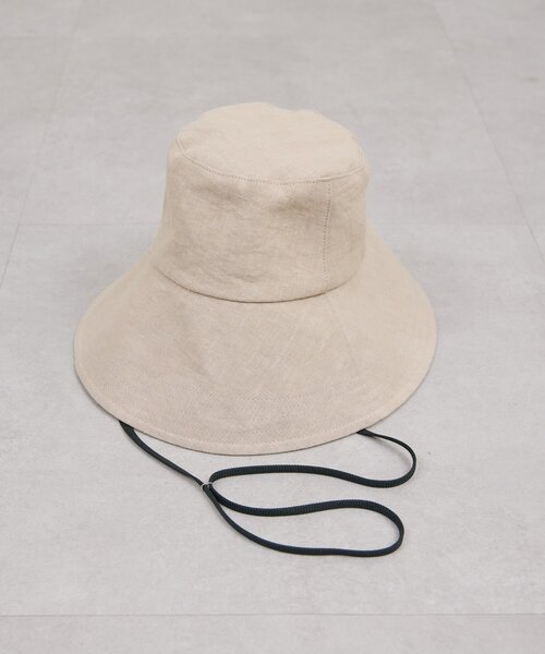 GALLARDAGALANTE（ガリャルダガランテ）の「ワイドブリムハット（ハット・レディース・ベージュ/ブラック・FREE）」の9枚目の写真