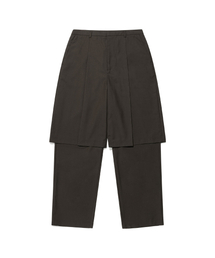FFATS PLEATS LAYERED PANTS_BROWN(NG2EFUPA14A)
