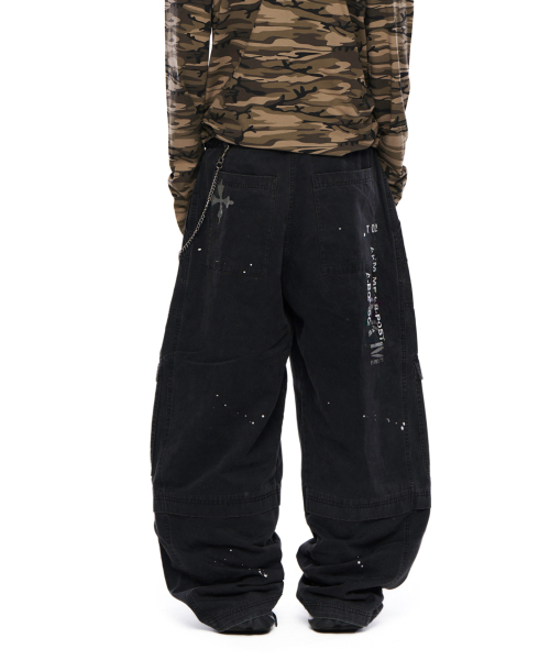 AAKAM（アーカム）の「Painted Military Cargo Pants (Black)（その他パンツ・レディース・その他・1/2）」の7枚目の写真