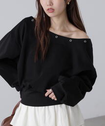 FREE'S MART（フリーズマート）の「◆ハトメオフショルスウェット（スウェット）」