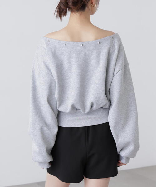 FREE'S MART（フリーズマート）の「◆ハトメオフショルスウェット（スウェット・レディース・ブラウン/ブラック/グレー・FREE）」の21枚目の写真