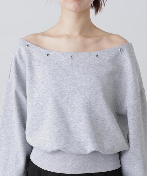 FREE'S MART（フリーズマート）の「◆ハトメオフショルスウェット（スウェット・レディース・ブラウン/ブラック/グレー・FREE）」の22枚目の写真