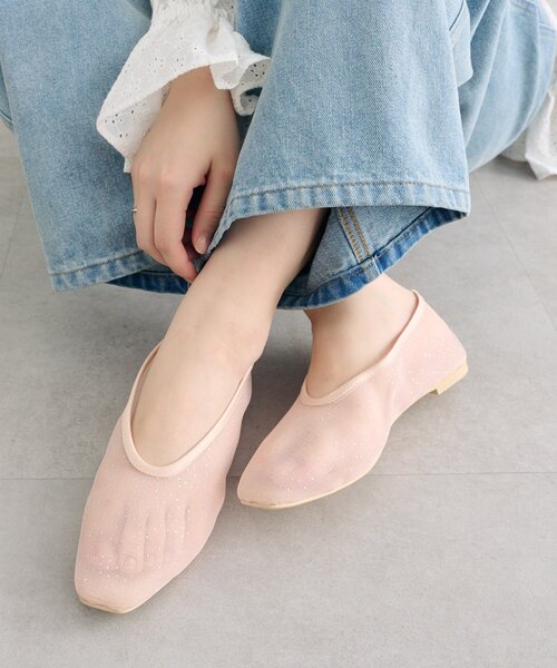 mystic（ミスティック）の「シャイニーチュールパンプス（パンプス・レディース・ブラック/ベージュ・36/37/38）」の2枚目の写真