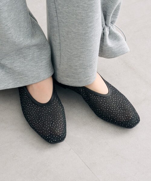 mystic（ミスティック）の「シャイニーチュールパンプス（パンプス・レディース・ブラック/ベージュ・36/37/38）」の3枚目の写真