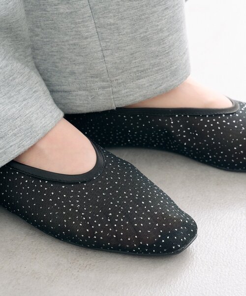 mystic（ミスティック）の「シャイニーチュールパンプス（パンプス・レディース・ブラック/ベージュ・36/37/38）」の4枚目の写真