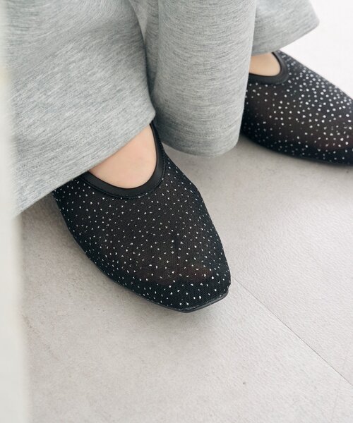 mystic（ミスティック）の「シャイニーチュールパンプス（パンプス・レディース・ブラック/ベージュ・36/37/38）」の8枚目の写真