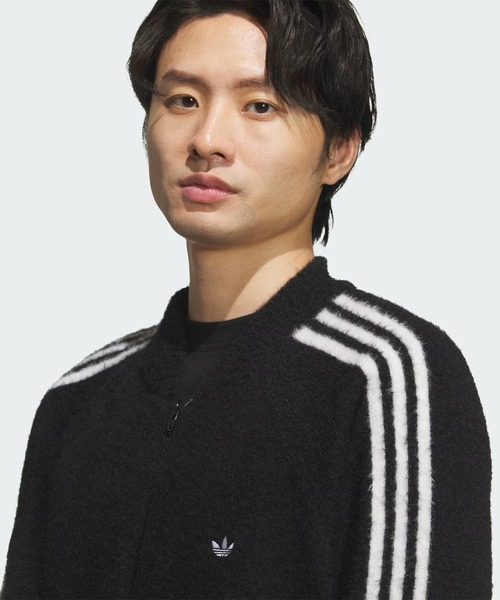 adidas(アディダス)の「【adidas】3 STRIPES FLUFFY KNIT CREW(ニット/セーター・レディース・ブラック/ブラウン・S/M)」の6枚目の写真