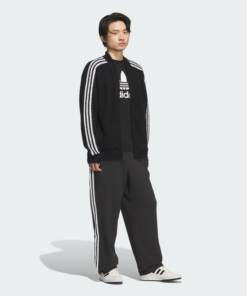 adidas(アディダス)の「【adidas】3 STRIPES FLUFFY KNIT CREW(ニット/セーター・レディース・ブラック/ブラウン・S/M)」の4枚目の写真