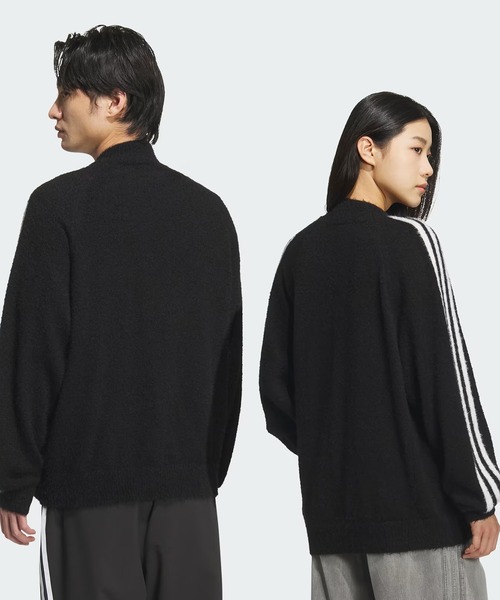 adidas(アディダス)の「【adidas】3 STRIPES FLUFFY KNIT CREW(ニット/セーター・レディース・ブラック/ブラウン・S/M)」の9枚目の写真