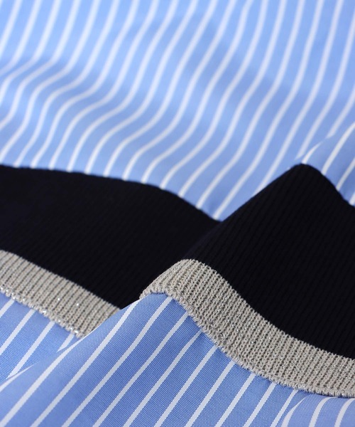 Three Four Time(スリーフォータイム)の「バックヨークテープブラウス(シャツ/ブラウス・レディース・ピンク/オフホワイト/ブルー・FREE)」の11枚目の写真