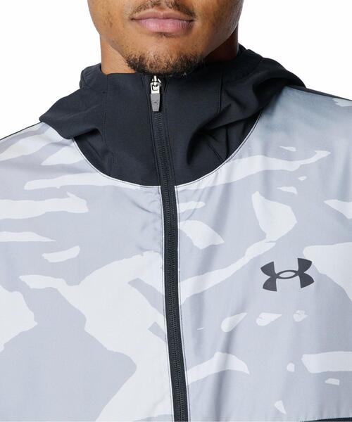 UNDER ARMOUR(アンダーアーマー)の「UAウーブン フルジップ フーディド ジャケット(ベースボール/メンズ)(その他アウター・メンズ・グレー・3XL/L/M/XL/2XL/S)」の5枚目の写真
