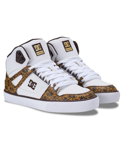 DC SHOES(ディーシーシューズ)の「DC SHOES メンズ PURE HIGH-TOP SE SN フットウェア スニーカー 【2026年春夏モデル】/DCハイカットロゴスニーカー(スニーカー・メンズ・ホワイト系その他/ホワイト×ゴールド・23cm/23.5cm/24cm/24.5cm/25cm/25.5cm/26cm/26.5cm/27cm/27.5cm/28cm/28.5cm/29cm/30cm)」の12枚目の写真