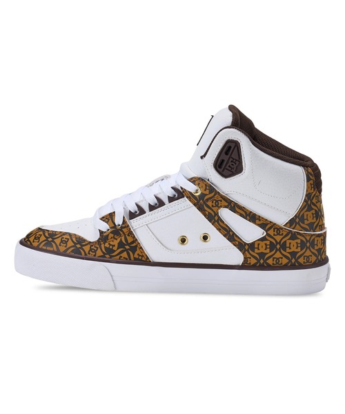 DC SHOES(ディーシーシューズ)の「DC SHOES メンズ PURE HIGH-TOP SE SN フットウェア スニーカー 【2026年春夏モデル】/DCハイカットロゴスニーカー(スニーカー・メンズ・ホワイト系その他/ホワイト×ゴールド・23cm/23.5cm/24cm/24.5cm/25cm/25.5cm/26cm/26.5cm/27cm/27.5cm/28cm/28.5cm/29cm/30cm)」の11枚目の写真