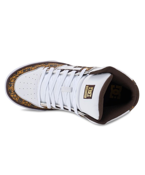 DC SHOES(ディーシーシューズ)の「DC SHOES メンズ PURE HIGH-TOP SE SN フットウェア スニーカー 【2026年春夏モデル】/DCハイカットロゴスニーカー(スニーカー・メンズ・ホワイト系その他/ホワイト×ゴールド・23cm/23.5cm/24cm/24.5cm/25cm/25.5cm/26cm/26.5cm/27cm/27.5cm/28cm/28.5cm/29cm/30cm)」の10枚目の写真