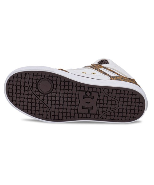 DC SHOES(ディーシーシューズ)の「DC SHOES メンズ PURE HIGH-TOP SE SN フットウェア スニーカー 【2026年春夏モデル】/DCハイカットロゴスニーカー(スニーカー・メンズ・ホワイト系その他/ホワイト×ゴールド・23cm/23.5cm/24cm/24.5cm/25cm/25.5cm/26cm/26.5cm/27cm/27.5cm/28cm/28.5cm/29cm/30cm)」の9枚目の写真