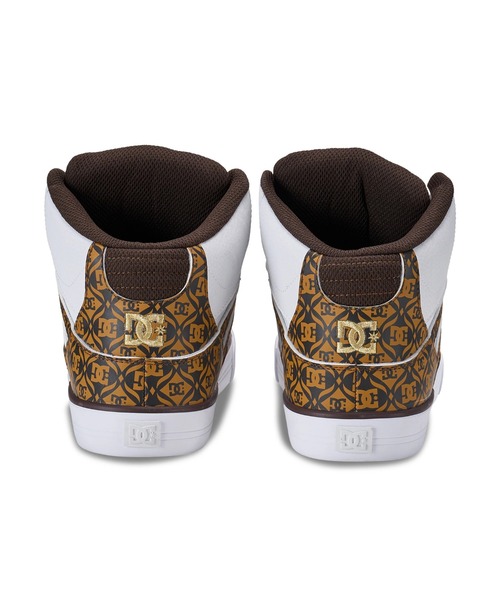 DC SHOES(ディーシーシューズ)の「DC SHOES メンズ PURE HIGH-TOP SE SN フットウェア スニーカー 【2026年春夏モデル】/DCハイカットロゴスニーカー(スニーカー・メンズ・ホワイト系その他/ホワイト×ゴールド・23cm/23.5cm/24cm/24.5cm/25cm/25.5cm/26cm/26.5cm/27cm/27.5cm/28cm/28.5cm/29cm/30cm)」の8枚目の写真