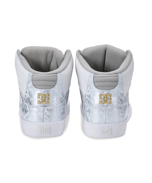 DC SHOES(ディーシーシューズ)の「DC SHOES メンズ PURE HIGH-TOP SE SN フットウェア スニーカー 【2026年春夏モデル】/DCハイカットロゴスニーカー(スニーカー・メンズ・ホワイト系その他/ホワイト×ゴールド・23cm/23.5cm/24cm/24.5cm/25cm/25.5cm/26cm/26.5cm/27cm/27.5cm/28cm/28.5cm/29cm/30cm)」の3枚目の写真