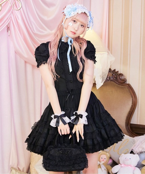 BODYLINE(ボディライン)の「ミディ丈ボリューミーレースパニエ(スカート・レディース・ホワイト/オフホワイト/ブラック・M)」の22枚目の写真
