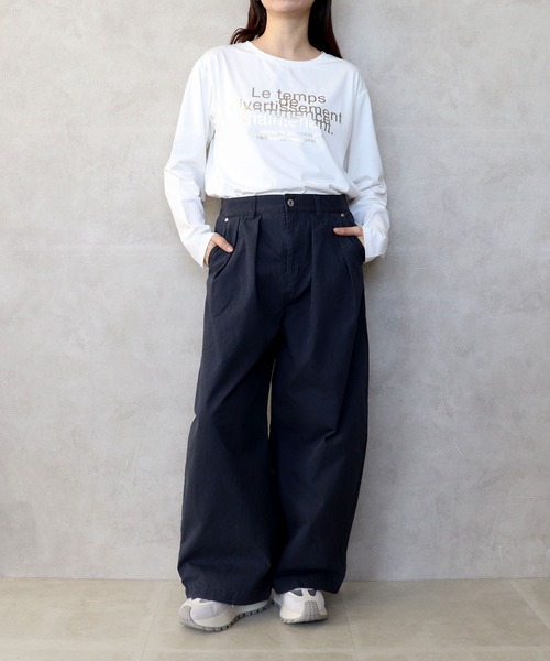Cepica(セピカ)の「ボリュームタックワイドパンツ(その他パンツ・レディース・ピンク/ネイビー・FREE)」の20枚目の写真
