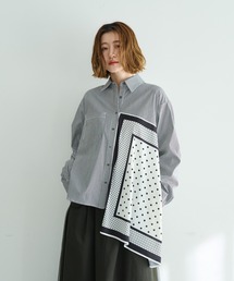 Editt by YECCA VECCA | スカーフデザインアシメシャツ(シャツ/ブラウス)