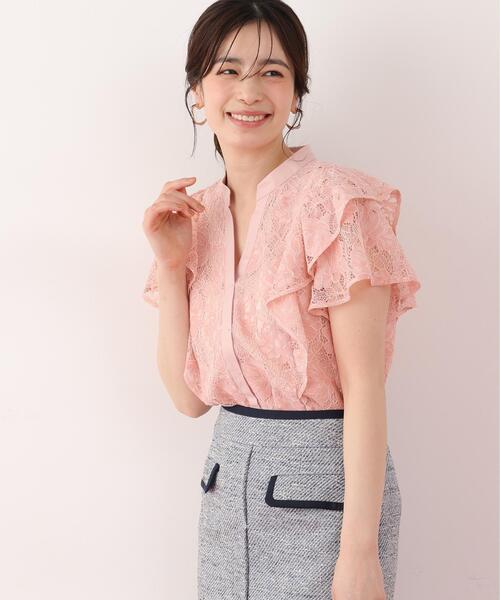 PINKY&DIANNE(ピンキーアンドダイアン)の「◆フラワーレースコンビブラウス(シャツ/ブラウス・レディース・ホワイト/ピンク/ブルー系その他3・38)」の16枚目の写真