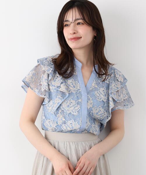 PINKY&DIANNE(ピンキーアンドダイアン)の「◆フラワーレースコンビブラウス(シャツ/ブラウス・レディース・ホワイト/ピンク/ブルー系その他3・38)」の22枚目の写真