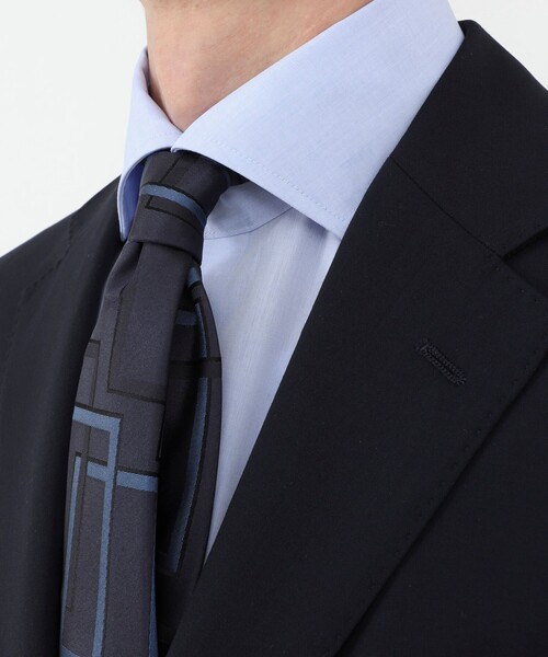 NOLLEY’S（ノーリーズ）の「《ビジカジ対応》イージーアイロンWD 26SS（シャツ/ブラウス・メンズ・ホワイト/ホワイト系その他/ブルー・S/M/L/XL）」の4枚目の写真