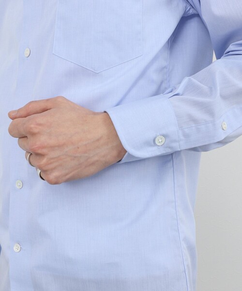 NOLLEY’S（ノーリーズ）の「《ビジカジ対応》イージーアイロンWD 26SS（シャツ/ブラウス・メンズ・ホワイト/ホワイト系その他/ブルー・S/M/L/XL）」の10枚目の写真