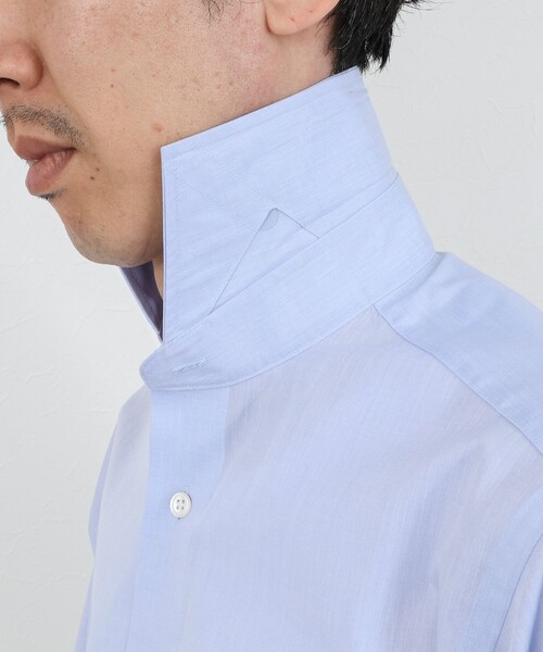 NOLLEY’S（ノーリーズ）の「《ビジカジ対応》イージーアイロンWD 26SS（シャツ/ブラウス・メンズ・ホワイト/ホワイト系その他/ブルー・S/M/L/XL）」の13枚目の写真