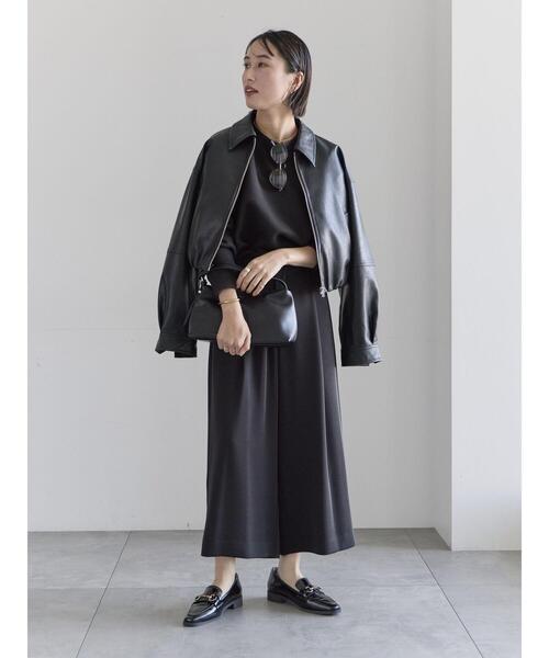 Te chichi（テチチ）の「タックポケットワイドクロップトパンツ（その他パンツ・レディース・ネイビー/グレー/ブラック・M/S）」の6枚目の写真