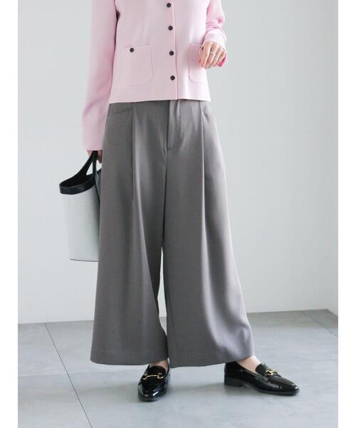 Te chichi（テチチ）の「タックポケットワイドクロップトパンツ（その他パンツ・レディース・ネイビー/グレー/ブラック・M/S）」の13枚目の写真