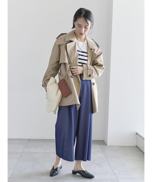 Te chichi（テチチ）の「タックポケットワイドクロップトパンツ（その他パンツ・レディース・ネイビー/グレー/ブラック・M/S）」の14枚目の写真