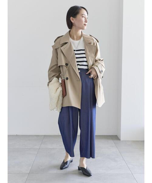 Te chichi（テチチ）の「タックポケットワイドクロップトパンツ（その他パンツ・レディース・ネイビー/グレー/ブラック・M/S）」の15枚目の写真