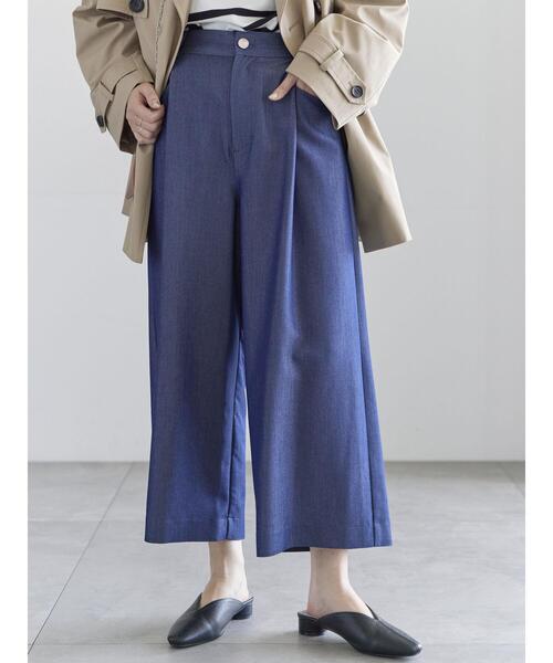 Te chichi（テチチ）の「タックポケットワイドクロップトパンツ（その他パンツ・レディース・ネイビー/グレー/ブラック・M/S）」の16枚目の写真