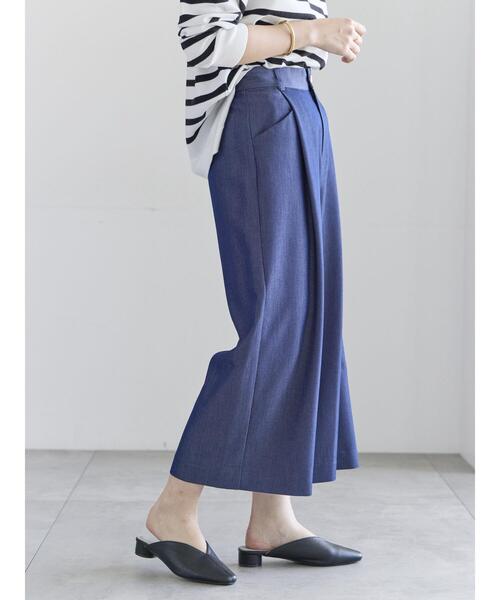 Te chichi（テチチ）の「タックポケットワイドクロップトパンツ（その他パンツ・レディース・ネイビー/グレー/ブラック・M/S）」の18枚目の写真