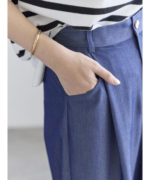 Te chichi（テチチ）の「タックポケットワイドクロップトパンツ（その他パンツ・レディース・ネイビー/グレー/ブラック・M/S）」の19枚目の写真