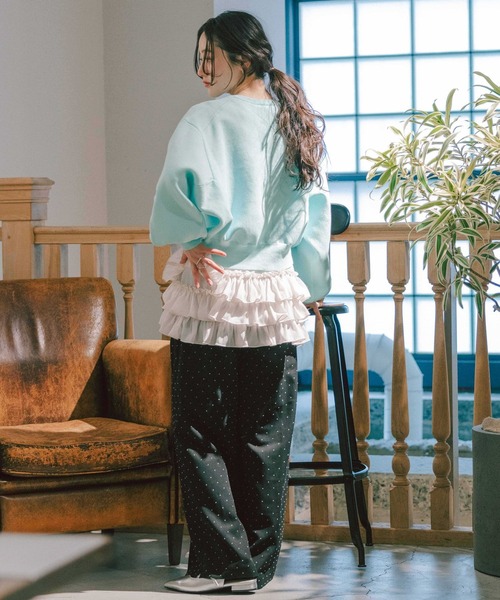 RAGEBLUE（レイジブルー）の「＜Bloomy Yarn Knit＞コットンドルマンニットカーディガン（カーディガン/ボレロ・レディース・グレー/ライトブルー/レッド/ピンク・FREE）」の16枚目の写真