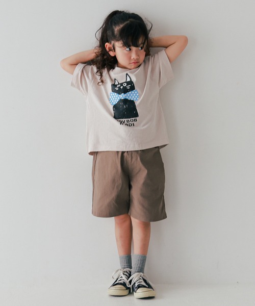 FOV(フォブ)の「フォブ F/B CAT Tシャツ(Tシャツ/カットソー・キッズ・ベージュ系その他/サックスブルー/ホワイト・130cm/120cm/110cm/100cm/90cm)」の11枚目の写真
