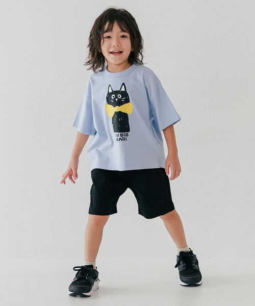 FOV(フォブ)の「フォブ F/B CAT Tシャツ(Tシャツ/カットソー・キッズ・ベージュ系その他/サックスブルー/ホワイト・130cm/120cm/110cm/100cm/90cm)」の17枚目の写真