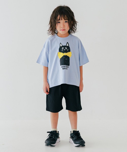 FOV(フォブ)の「フォブ F/B CAT Tシャツ(Tシャツ/カットソー・キッズ・ベージュ系その他/サックスブルー/ホワイト・130cm/120cm/110cm/100cm/90cm)」の20枚目の写真