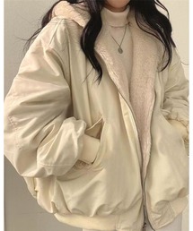 CHEER（チアー）の「リバーシブルソフトボアブルゾン（ブルゾン）」